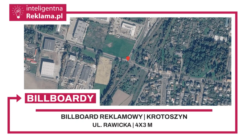Lokalizacja reklamowa w Krotoszyn przy ul. ul. Rawicka - powierzchnia 12 m²