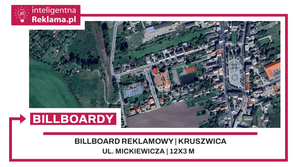 Lokalizacja reklamowa w Kruszwica przy ul. Mickiewicza - powierzchnia 36 m²