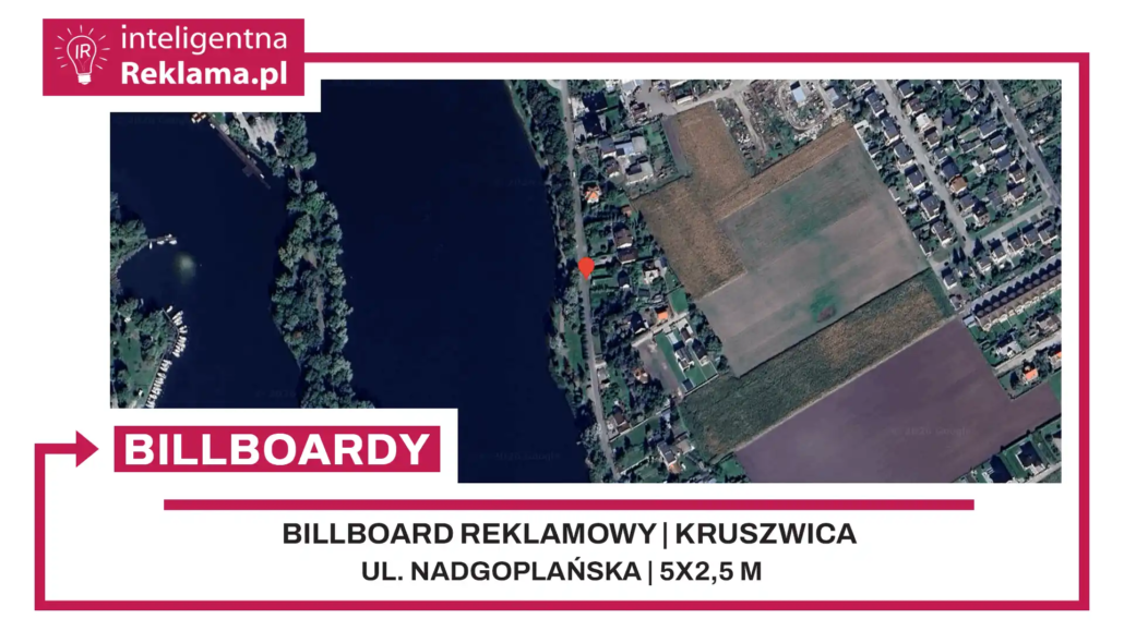 Lokalizacja reklamowa w Kruszwica przy ul. Nadgoplańska - powierzchnia 12,5 m²