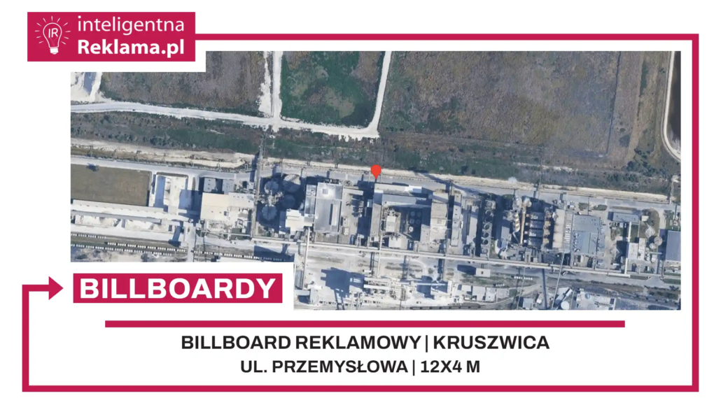 Lokalizacja reklamowa w Kruszwica przy ul. Przemysłowa - powierzchnia 48 m²