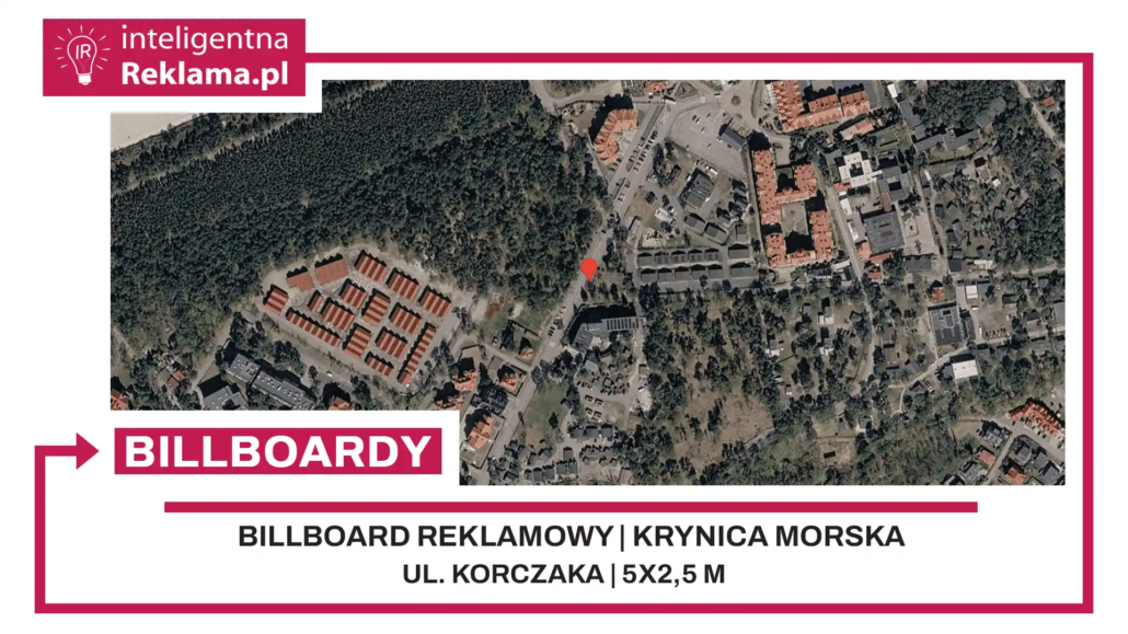 Lokalizacja reklamowa w Krynica Morska przy ul. Korczaka - powierzchnia 12,5 m²
