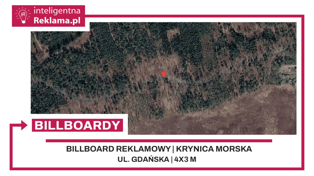 Lokalizacja reklamowa w Krynica Morska przy ul. ul. Gdańska - powierzchnia 12 m²