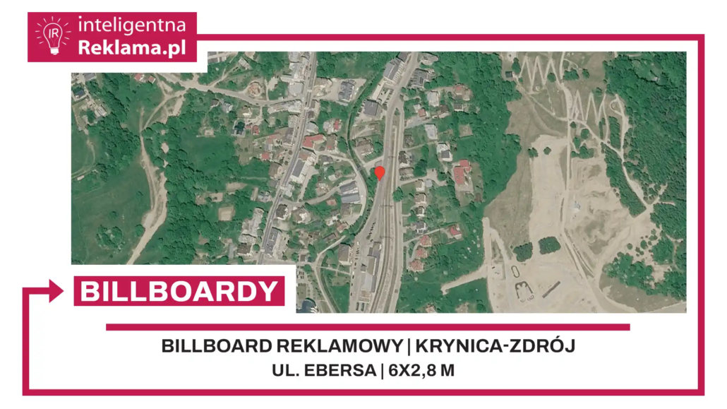 Lokalizacja reklamowa w Krynica-Zdrój przy ul. Ebersa - powierzchnia 16,8 m²