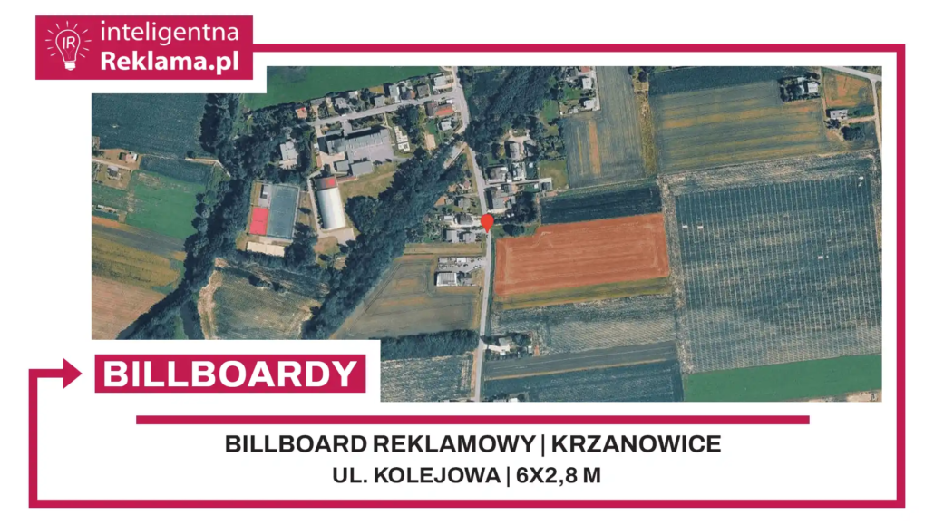 Lokalizacja reklamowa w Krzanowice przy ul. Kolejowa - powierzchnia 16,8 m²