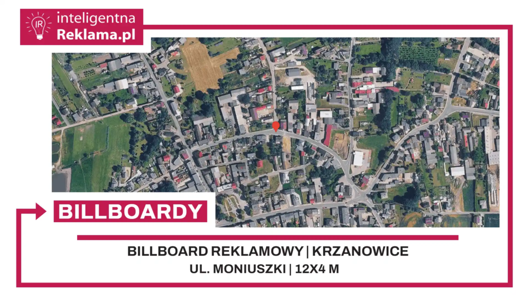 Lokalizacja reklamowa w Krzanowice przy ul. ul. Moniuszki - powierzchnia 48 m²