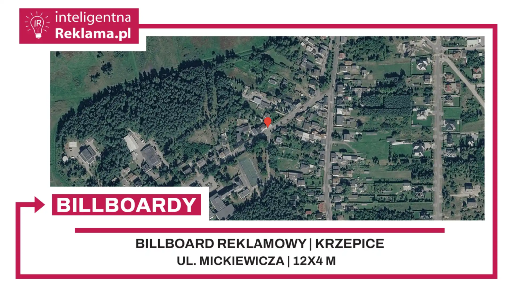 Lokalizacja reklamowa w Krzepice przy ul. Mickiewicza - powierzchnia 48 m²