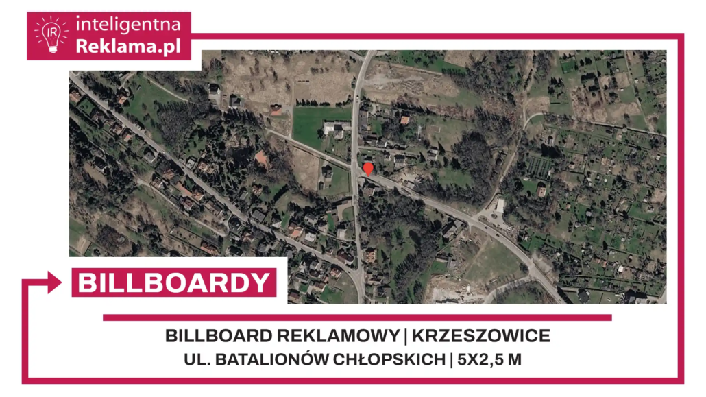 Lokalizacja reklamowa w Krzeszowice przy ul. Batalionów Chłopskich - powierzchnia 12,5 m²