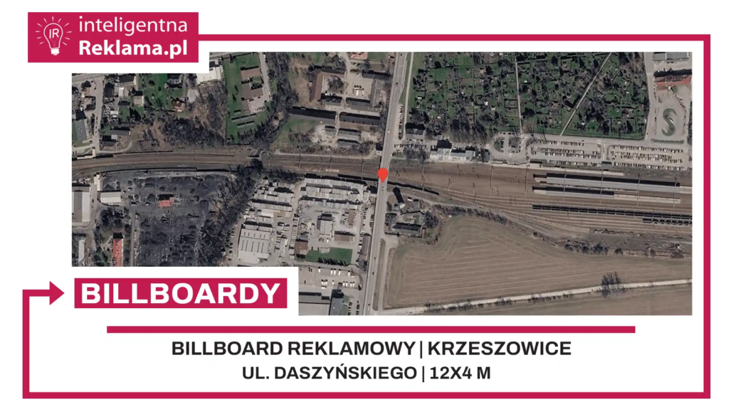 Lokalizacja reklamowa w Krzeszowice przy ul. ul. Daszyńskiego - powierzchnia 48 m²