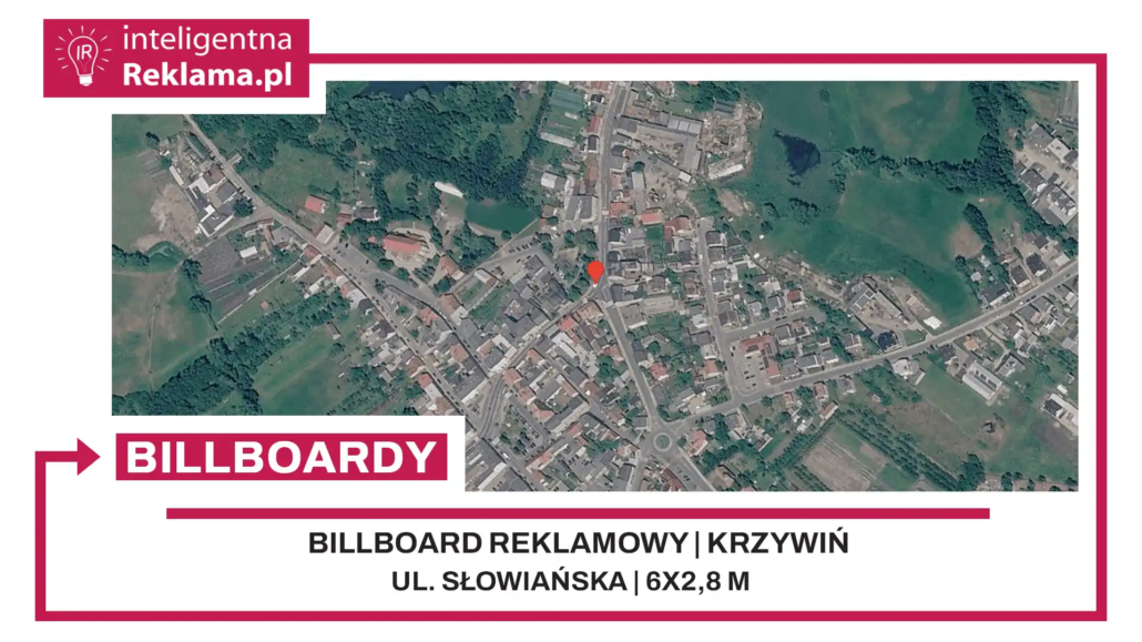 Lokalizacja reklamowa w Krzywiń przy ul. Słowiańska - powierzchnia 16,8 m²