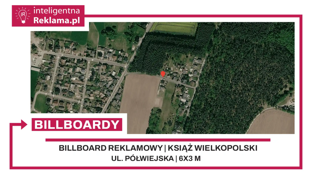 Lokalizacja reklamowa w Książ Wielkopolski przy ul. Półwiejska - powierzchnia 18 m²