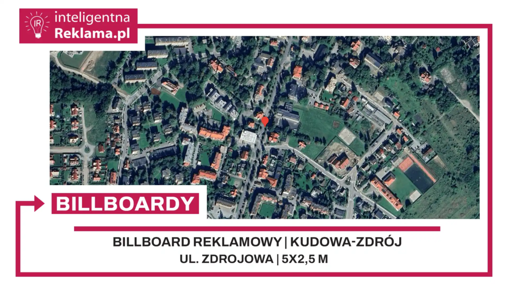 Lokalizacja reklamowa w Kudowa-Zdrój przy ul. ul. Zdrojowa - powierzchnia 12,5 m²
