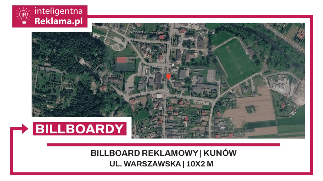 Lokalizacja reklamowa w Kunów przy ul. ul. Warszawska - powierzchnia 20 m²