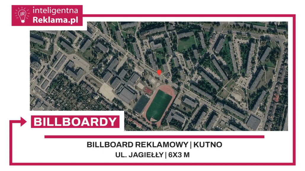Lokalizacja reklamowa w Kutno przy ul. Jagiełły - powierzchnia 18 m²