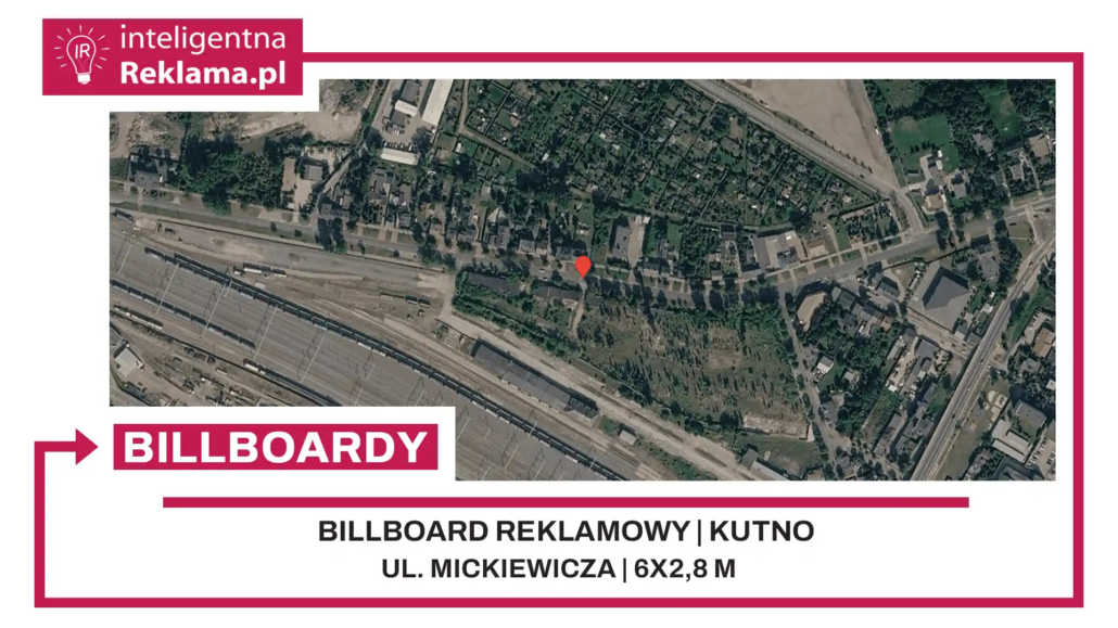 Lokalizacja reklamowa w Kutno przy ul. Mickiewicza - powierzchnia 16,8 m²