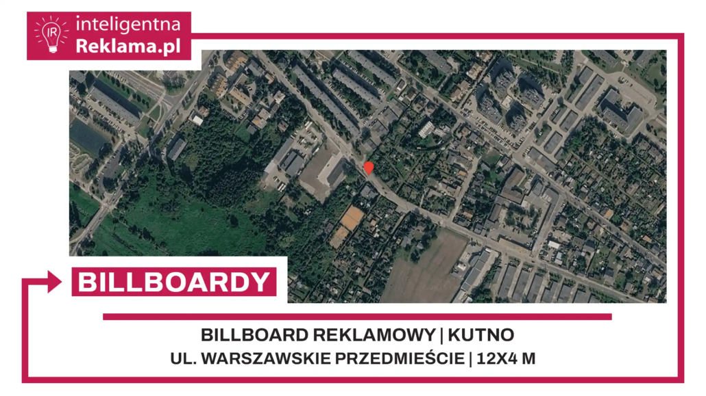 Lokalizacja reklamowa w Kutno przy ul. Warszawskie Przedmieście - powierzchnia 48 m²