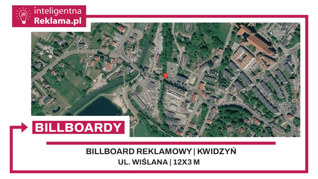 Lokalizacja reklamowa w Kwidzyń przy ul. Wiślana - powierzchnia 36 m²