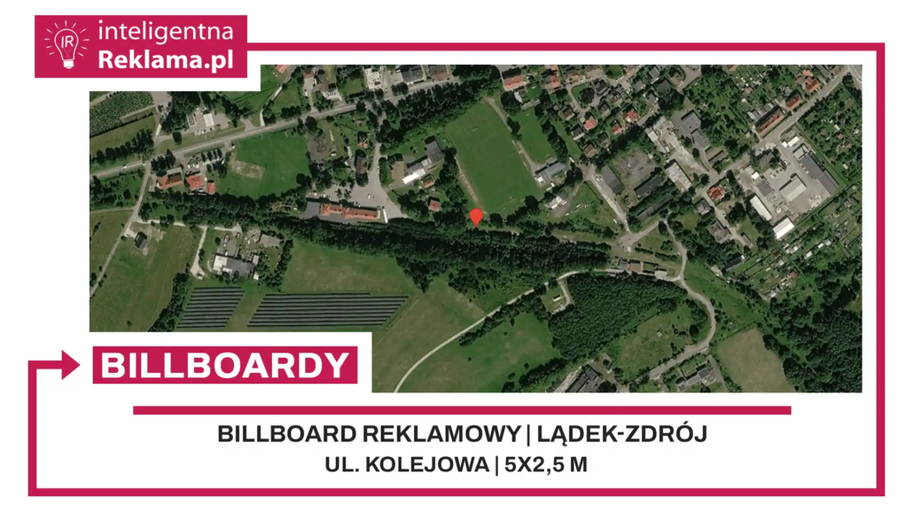 Lokalizacja reklamowa w Lądek-Zdrój przy ul. Kolejowa - powierzchnia 12,5 m²