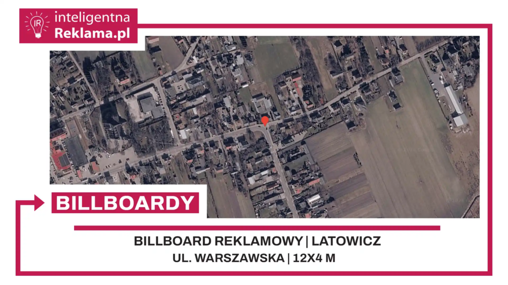 Lokalizacja reklamowa w Latowicz przy ul. Warszawska - powierzchnia 48 m²