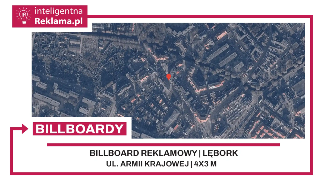 Lokalizacja reklamowa w Lębork przy ul. ul. Armii Krajowej - powierzchnia 12 m²