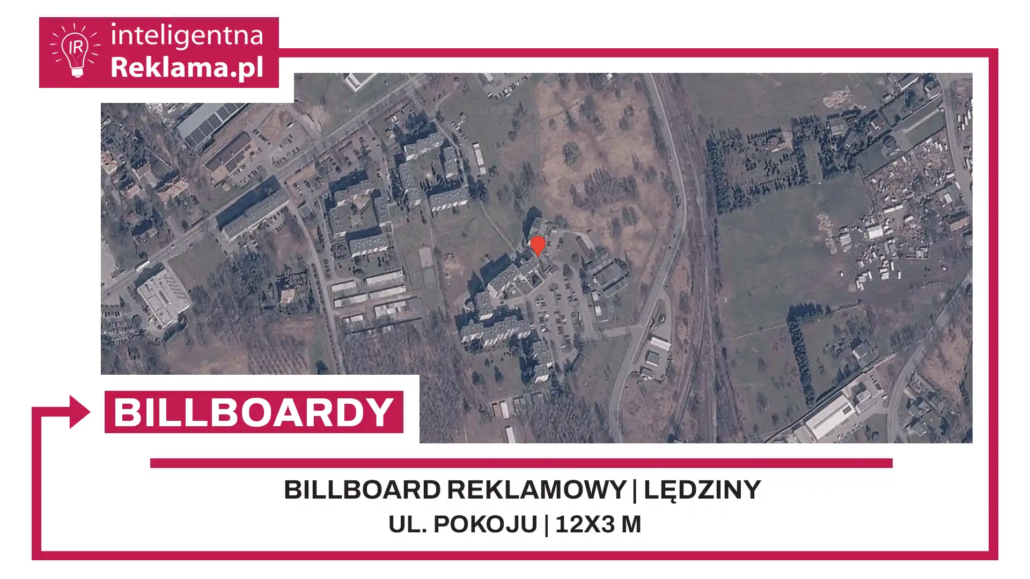 Lokalizacja reklamowa w Lędziny przy ul. Pokoju - powierzchnia 36 m²