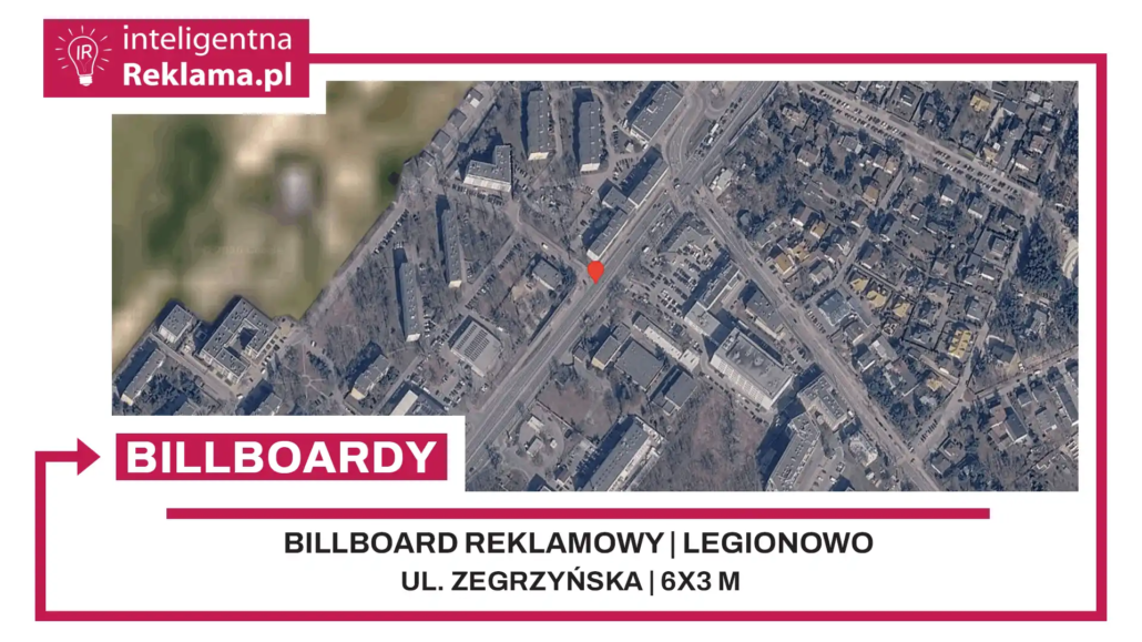 Lokalizacja reklamowa w Legionowo przy ul. Zegrzyńska - powierzchnia 18 m²
