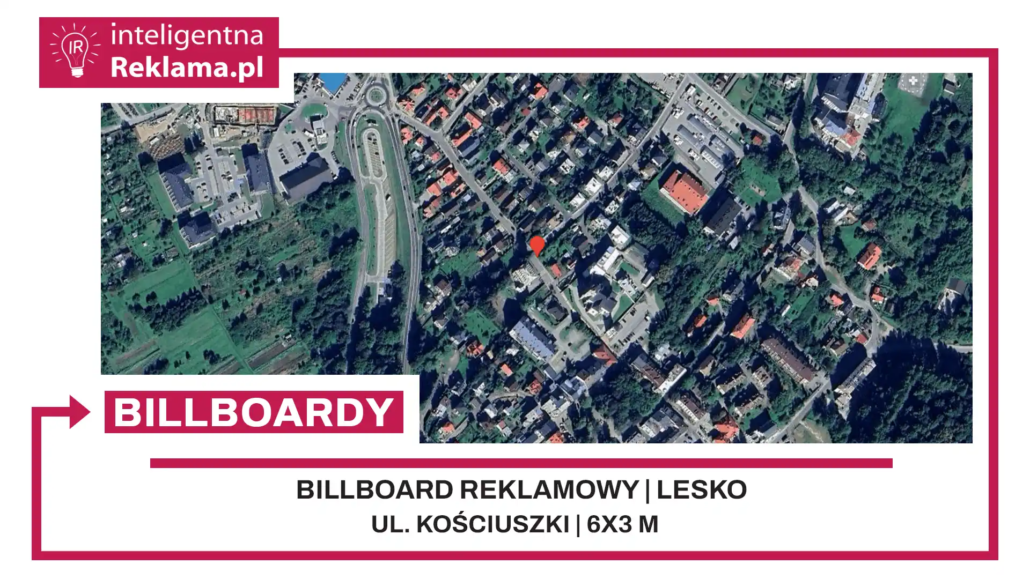 Lokalizacja reklamowa w Lesko przy ul. Kościuszki - powierzchnia 18 m²
