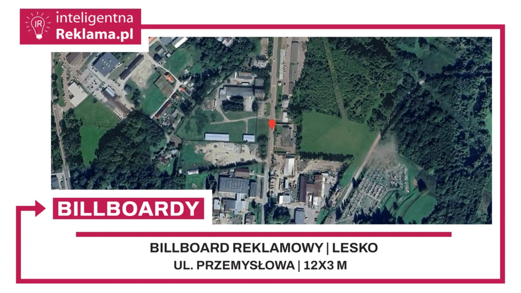 Lokalizacja reklamowa w Lesko przy ul. Przemysłowa - powierzchnia 36 m²