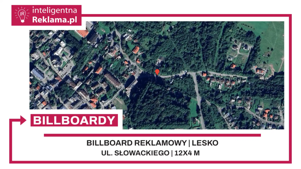 Lokalizacja reklamowa w Lesko przy ul. Słowackiego - powierzchnia 48 m²