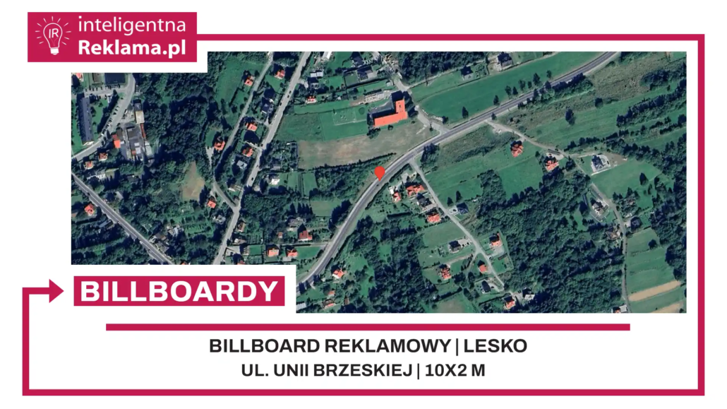 Lokalizacja reklamowa w Lesko przy ul. Unii Brzeskiej - powierzchnia 20 m²