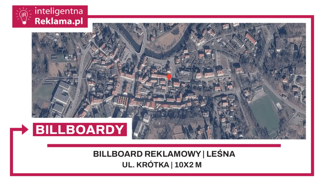 Lokalizacja reklamowa w Leśna przy ul. ul. Krótka - powierzchnia 20 m²