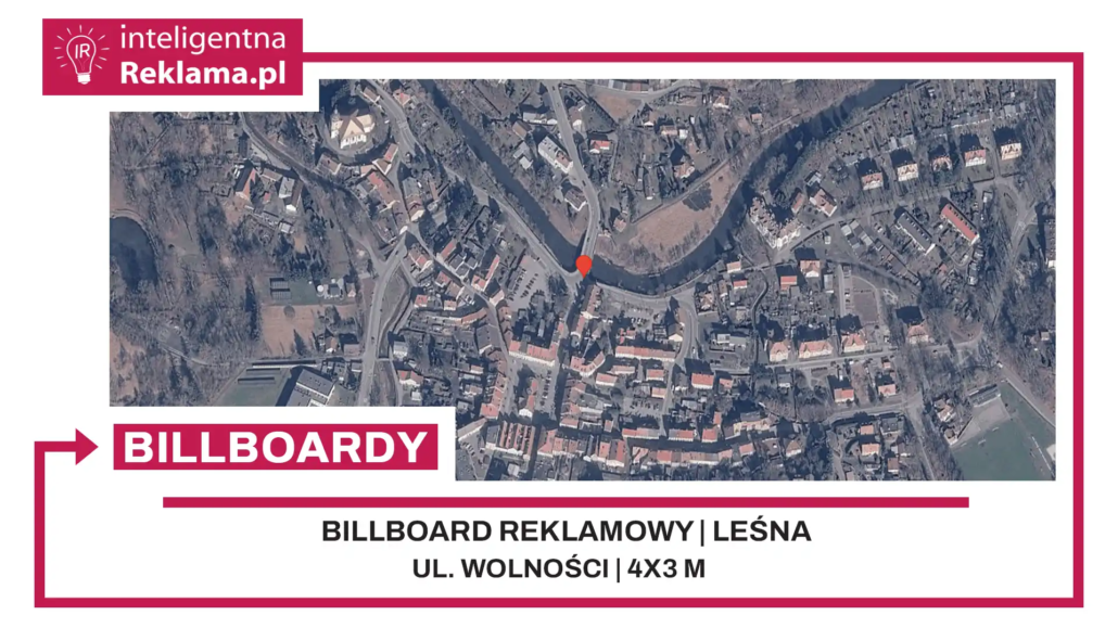 Lokalizacja reklamowa w Leśna przy ul. Wolności - powierzchnia 12 m²
