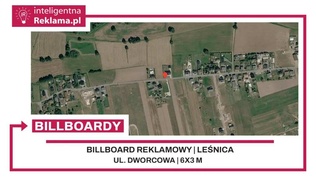 Lokalizacja reklamowa w Leśnica przy ul. ul. Dworcowa - powierzchnia 18 m²