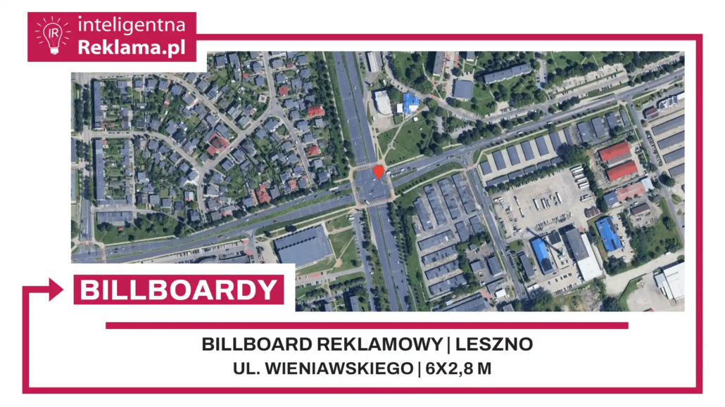 Lokalizacja reklamowa w Leszno przy ul. Wieniawskiego - powierzchnia 16,8 m²