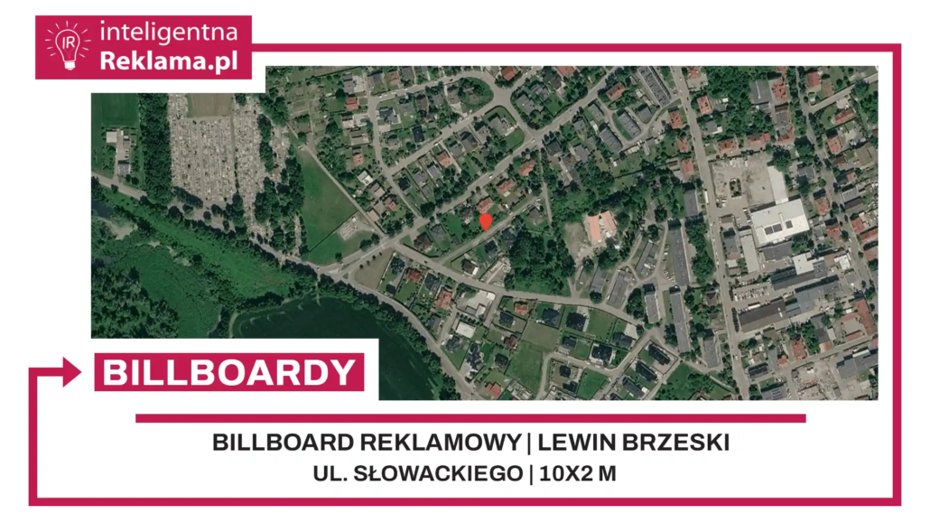 Lokalizacja reklamowa w Lewin Brzeski przy ul. Słowackiego - powierzchnia 20 m²