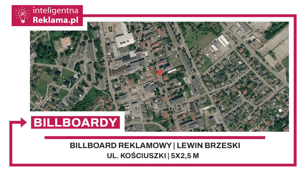 Lokalizacja reklamowa w Lewin Brzeski przy ul. ul. Kościuszki - powierzchnia 12,5 m²