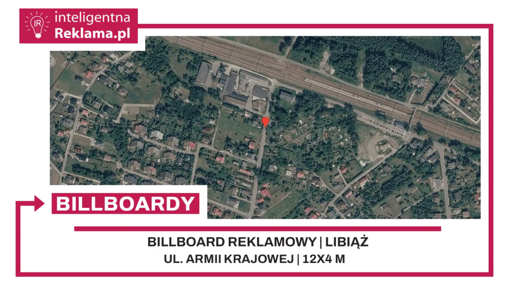Lokalizacja reklamowa w Libiąż przy ul. Armii Krajowej - powierzchnia 48 m²