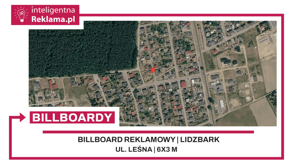 Lokalizacja reklamowa w Lidzbark przy ul. Leśna - powierzchnia 18 m²
