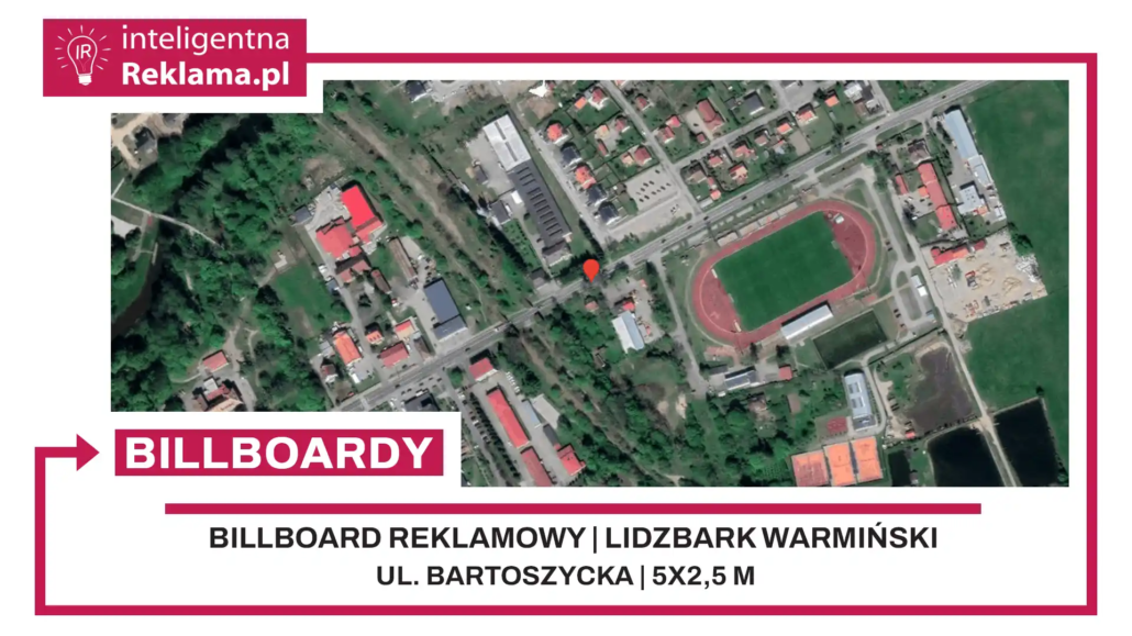 Lokalizacja reklamowa w Lidzbark Warmiński przy ul. Bartoszycka - powierzchnia 12,5 m²