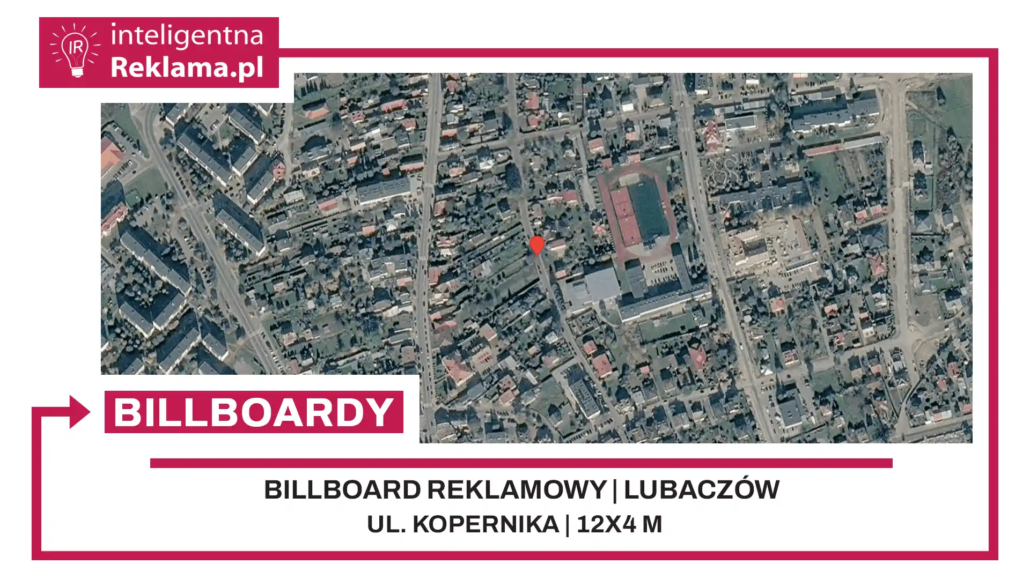 Lokalizacja reklamowa w Lubaczów przy ul. Kopernika - powierzchnia 48 m²