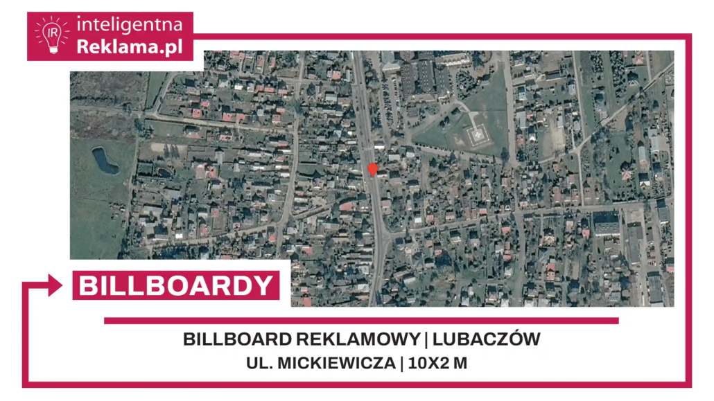 Lokalizacja reklamowa w Lubaczów przy ul. Mickiewicza - powierzchnia 20 m²