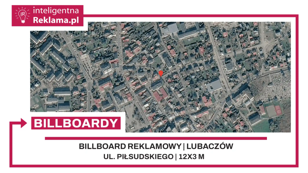 Lokalizacja reklamowa w Lubaczów przy ul. Piłsudskiego - powierzchnia 36 m²