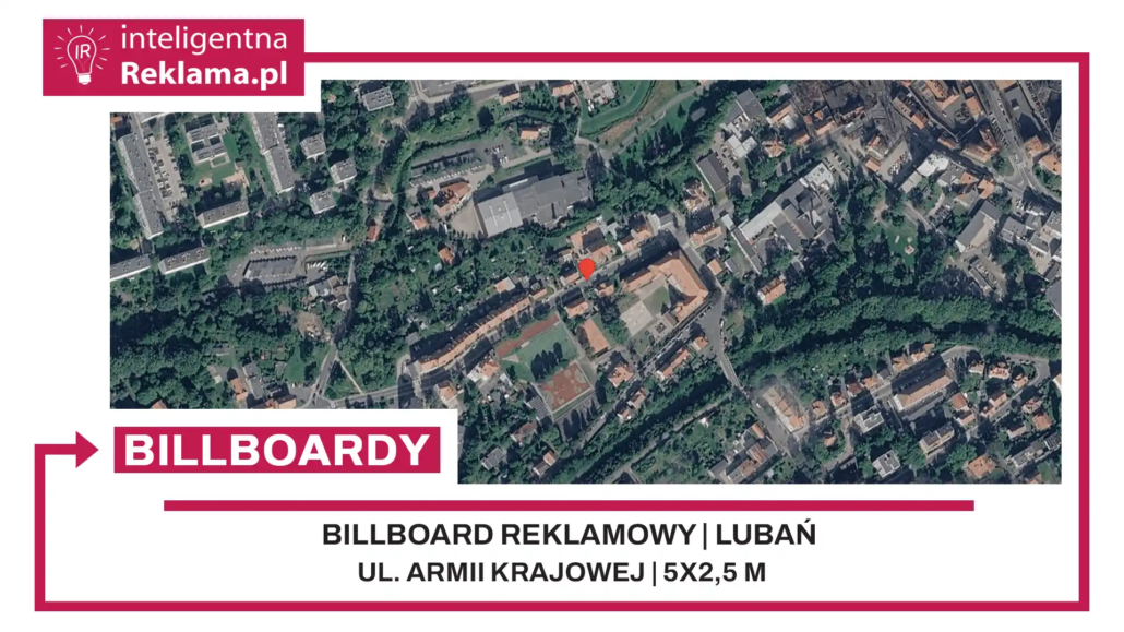 Lokalizacja reklamowa w Lubań przy ul. Armii Krajowej - powierzchnia 12,5 m²