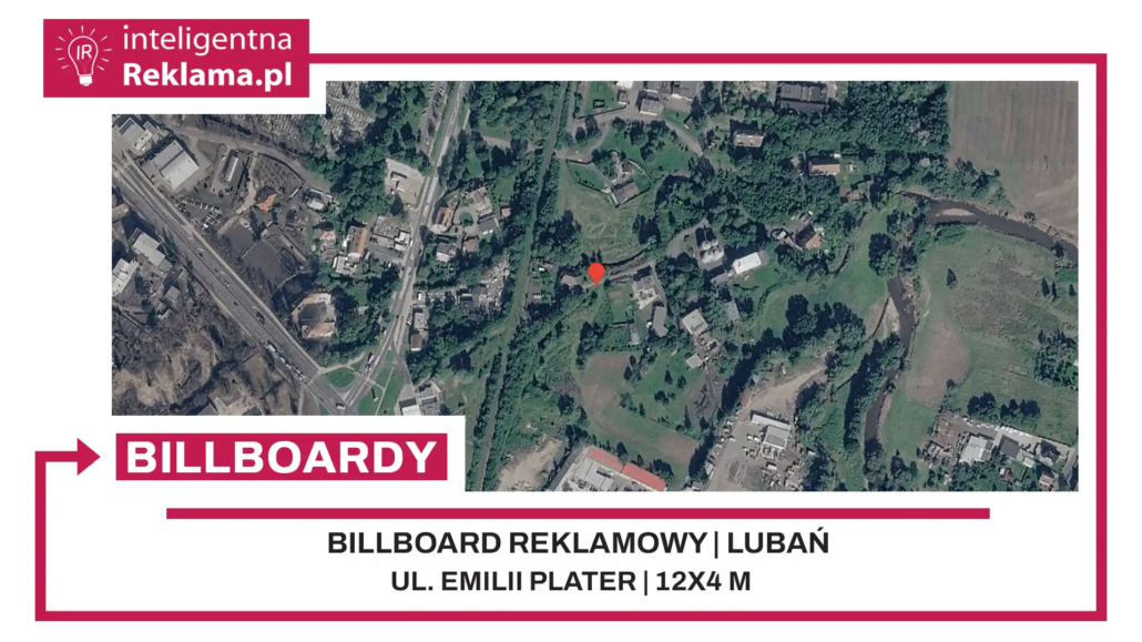 Lokalizacja reklamowa w Lubań przy ul. Emilii Plater - powierzchnia 48 m²