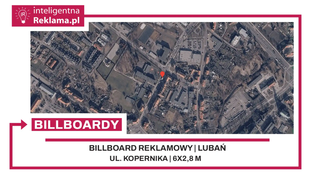 Lokalizacja reklamowa w Lubań przy ul. Kopernika - powierzchnia 16,8 m²