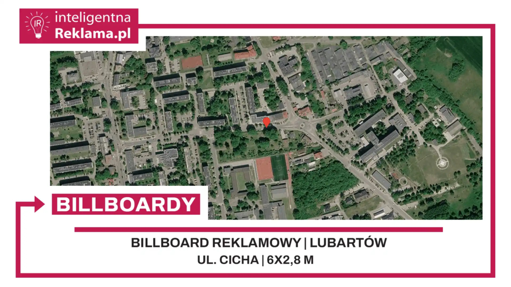 Lokalizacja reklamowa w Lubartów przy ul. Cicha - powierzchnia 16,8 m²