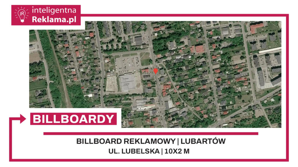 Lokalizacja reklamowa w Lubartów przy ul. Lubelska - powierzchnia 20 m²