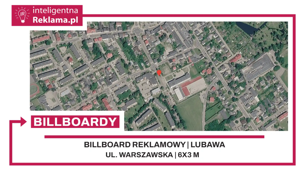 Lokalizacja reklamowa w Lubawa przy ul. Warszawska - powierzchnia 18 m²