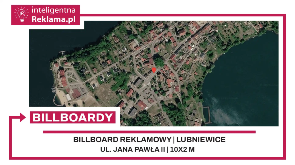 Lokalizacja reklamowa w Lubniewice przy ul. ul. Jana Pawła II - powierzchnia 20 m²