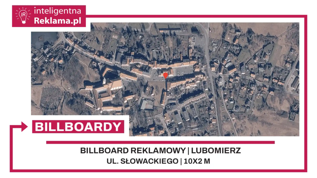 Lokalizacja reklamowa w Lubomierz przy ul. Słowackiego - powierzchnia 20 m²