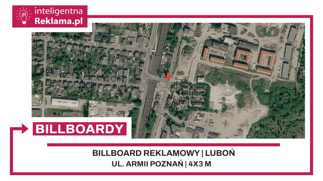 Lokalizacja reklamowa w Luboń przy ul. ul. Armii Poznań - powierzchnia 12 m²